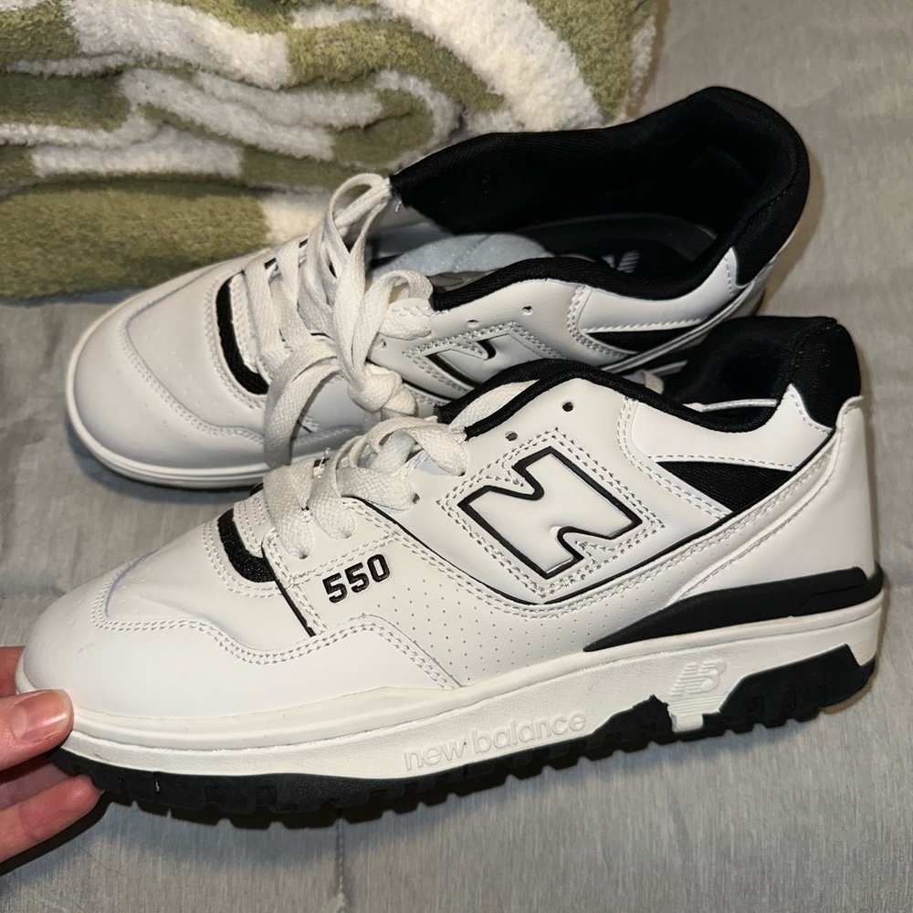 New Balance 550 White Black Sneakers
